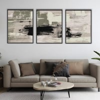 لوحة شوشرة لوحة تجريدية زيتي وبيج