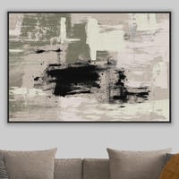 لوحة شوشرة لوحة تجريدية زيتي وبيج