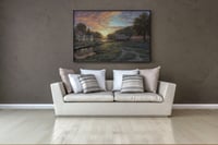 لوحة ضوء الأفق-لوحة طبيعة.