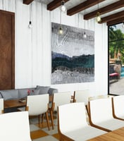 لوحة جدارية تجريدية رقم GMN40