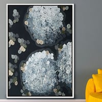 عدد 3 لوح زهور رصاصي