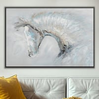 لوحة طيف-لوحة خيل عربي تجريدي.