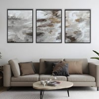 لوحة ملامح فكر لوحة تجريدية رمادي