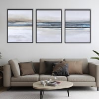 لوحة صفاء لوحة تجريدية أبيض وأزرق