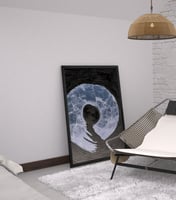 لوحة القطر التجريدية