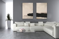 طقم لوحات جدارية تجريدية.