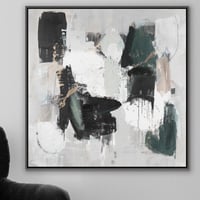 لوحة شتات لوحة جدارية ابيض واسود