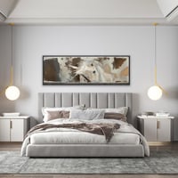 لوحة عزف الحنين-لوحة خيل عربي.