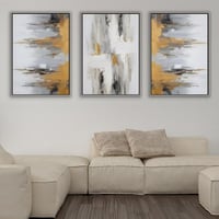 طقم لوحات جدارية تجريدية.