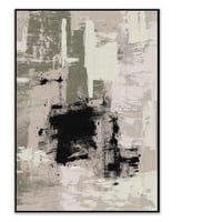 لوحة شوشرة لوحة تجريدية زيتي وبيج