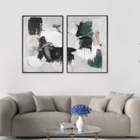 لوحة شتات لوحة جدارية ابيض واسود