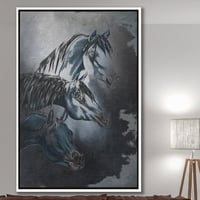 لوحة انصات لوحة خيول عربية .