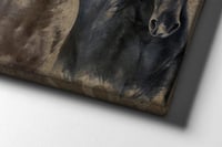 لوحة صهيل القوة-لوحات خيول عربية. .