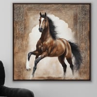 لوحة خيل عربي فخمة.