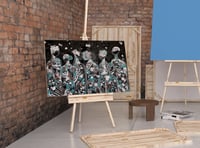 لوحة جدارية تجريدية رقم GMN187