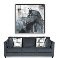 لوحة سرج لوحة خيل عربي فخمة.