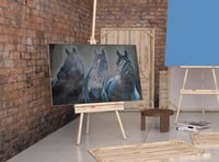 لوحة صهيل لوحة خيول .