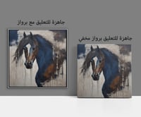 لوحات خيل فخمة بالفن التجريدي.