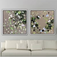 طقم لوحات جدارية ورد عدد 2 لوحة.