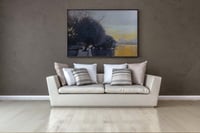 لوحة همس الغروب-لوحة طبيعة.