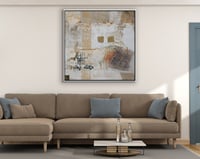 لوحة بيت الجبل من لوحات التراث السعودي.