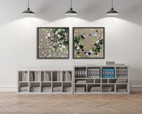 طقم لوحات جدارية ورد عدد 2 لوحة.