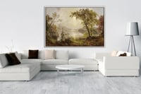 لوحة بحيرة الامل-لوحات طبيعة.