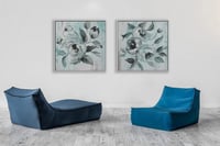 لوحات رونق-طقم لوحات جدارية ورد.