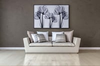 لوحة زهور المرايا-لوحات جدارية ورد.