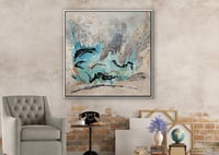 لوحة جدارية تجريدية رقم GMN105