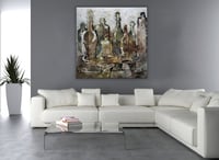 لوحة جدارية تجريدية رقم F23-98