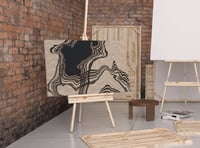 لوحة جدارية تجريدية رقم F23-49