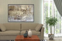 لوحة شظايا ذهب