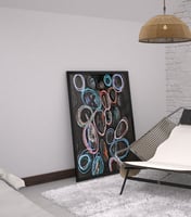 لوحة تجريدية دوائر