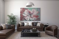 لوحة ريشة فنان-لوحات جدارية ورد.