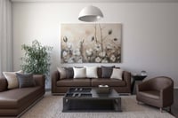 لوحة ازهار القطن-لوحات جدارية ورد.