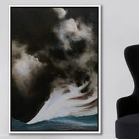 لوحة امواج ليل