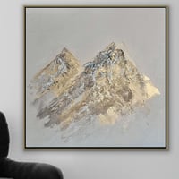 لوحة جبال الذهب-لوحة طبيعة فاخرة.