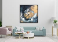 لوحة وهج القمرلوحات طبيعة تجريدية.