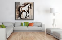 لوحة ترف لوحة خيل ملكية.