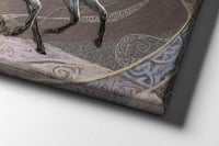 لوحة عنان لوحة خيول فخمة.