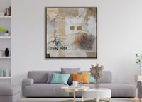 لوحة بيت الجبل من لوحات التراث السعودي.