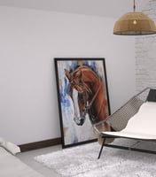 لوحة الباهل-لوحات جدارية خيل.