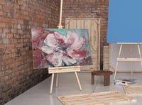 لوحة ريشة فنان-لوحات جدارية ورد.