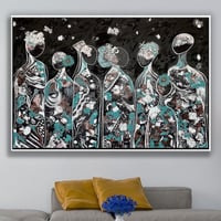 لوحة جدارية تجريدية رقم GMN187