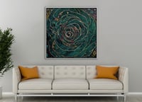 لوحة توهج-لوحات جدارية ورد.