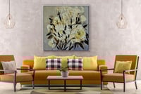 لوحة حلم اصفر-لوحات جدارية ورد.