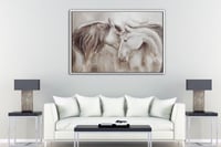 لوحة همس لوحة خيول جميلة.