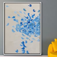 عدد 3 لوح زهور زرقاء