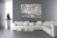 لوحة الغابة-لوحات طبيعة فن تجريدي.